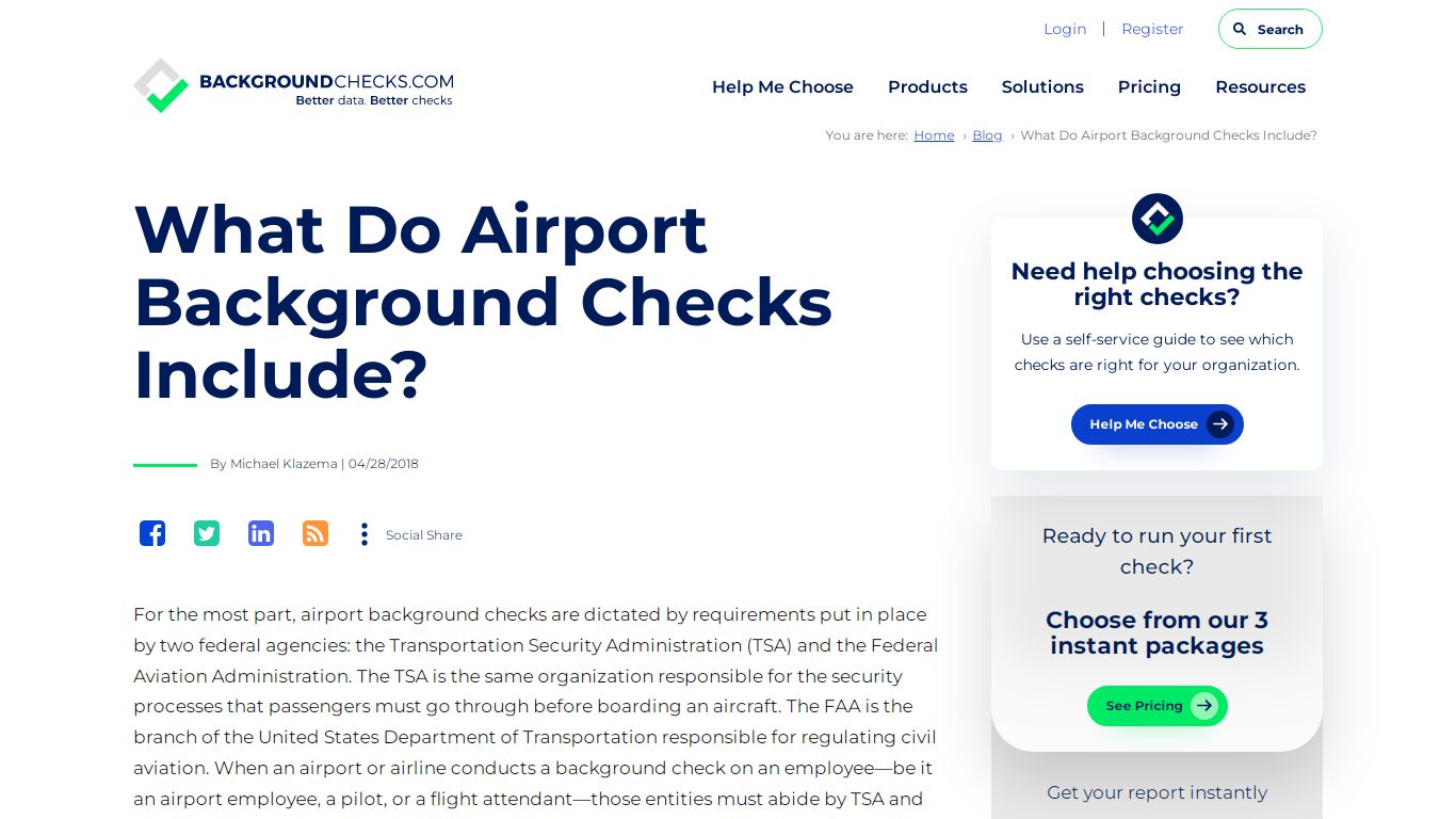 What Do Airport Background Checks Include?